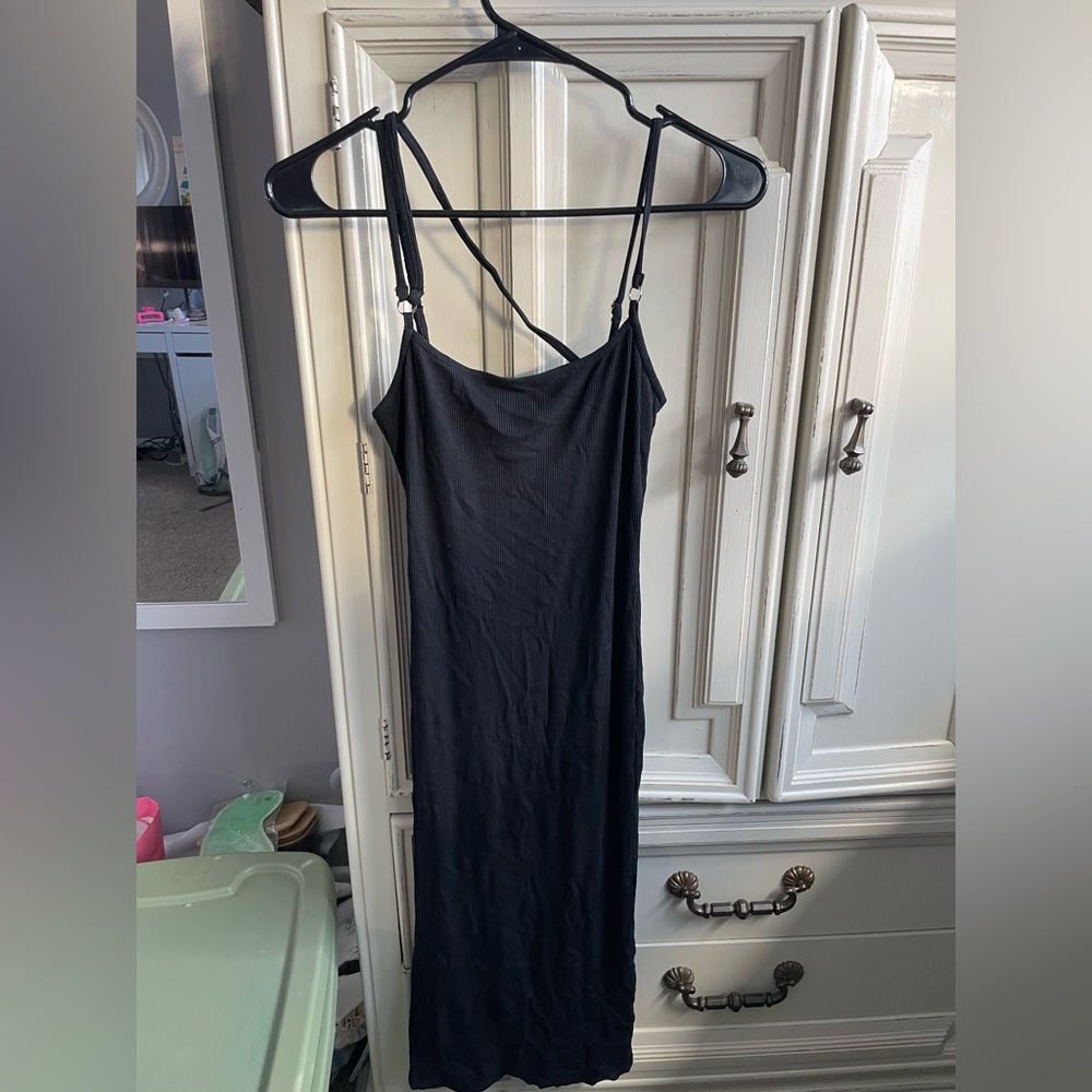 Black Midi Elodie Dress